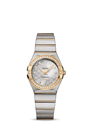 Omega Constellation Quartz 27 Brushed Stainless Steel / Yellow Gold / Diamond / Silver Omega